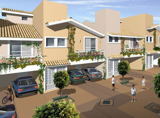 residencial paineiras village houses - condomínios horizontais - fachada e ficha técnica