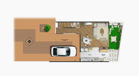 residencial paineiras village houses  - condomínios horizontais - planta