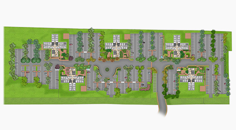 Colours Parque Tiradentes - conjuntos residenciais - implantação