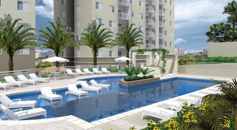 grand club - conjuntos residenciais - piscina