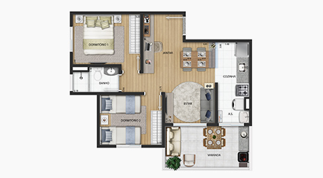 jardins dos alpes - conjuntos residenciais - maquete