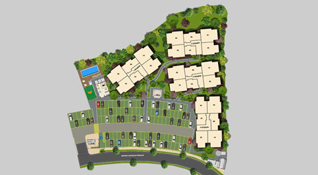 le mont cotia - conjuntos residenciais - implantação