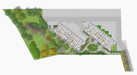 mirante parque & lazer - conjuntos residenciais - implantação