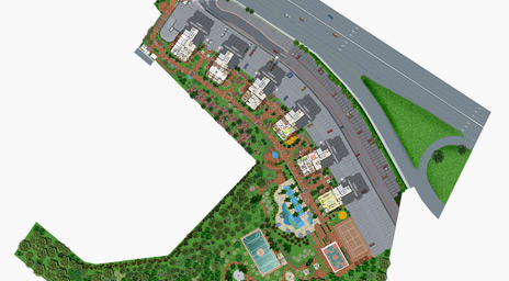 vitallis eco clube - conjuntos residenciais - implantação