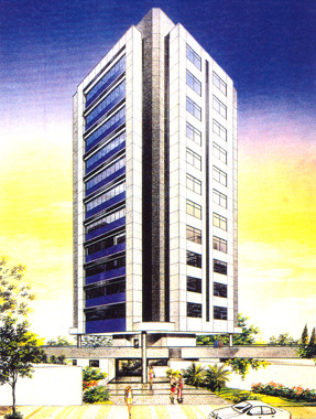 new avenue trade hall - edifícios comerciais - fachada e ficha técnica