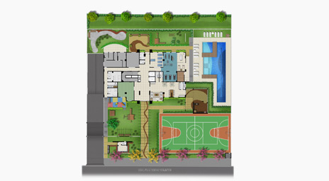 jardins de frança - edifícios residenciais - implantação
