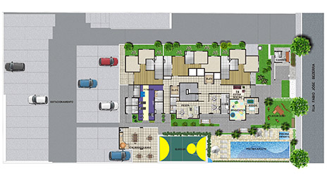 residencial vida - edifícios residenciais - implantação