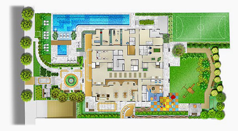 terrazzo vivere - edifícios residenciais - implantação